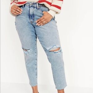14 Tall Old Navy High-Waisted Button-Fly O.G. Straight Cut-Off Jeans for Women